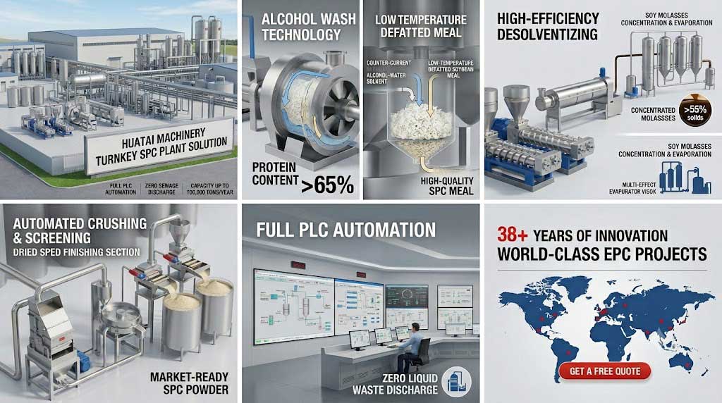 Soybean Protein Concentrate (SPC) Plant